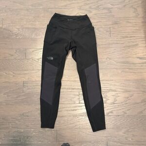 The North Face FlashDry Black Leggings Womens Small Fleece Lined